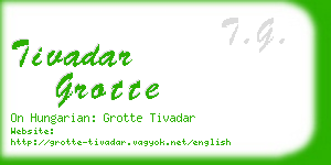 tivadar grotte business card